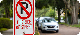 Parking in No-Parking Zone